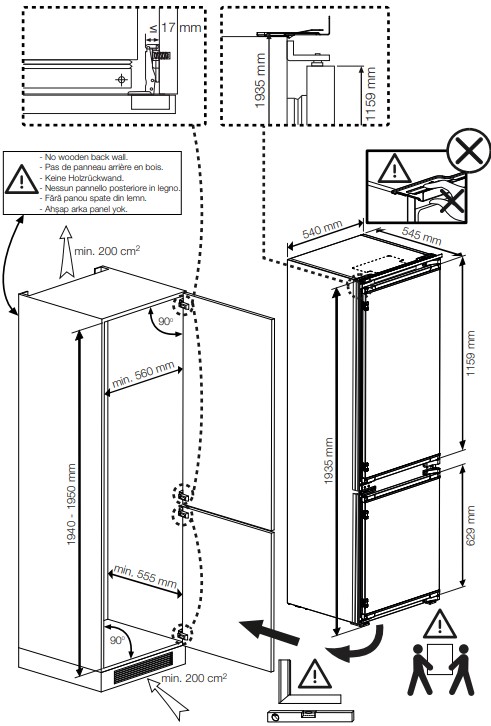 9973263 Встраиваемый холодильник Hotpoint HBT 20I STDN-0057254 - Вид №30
