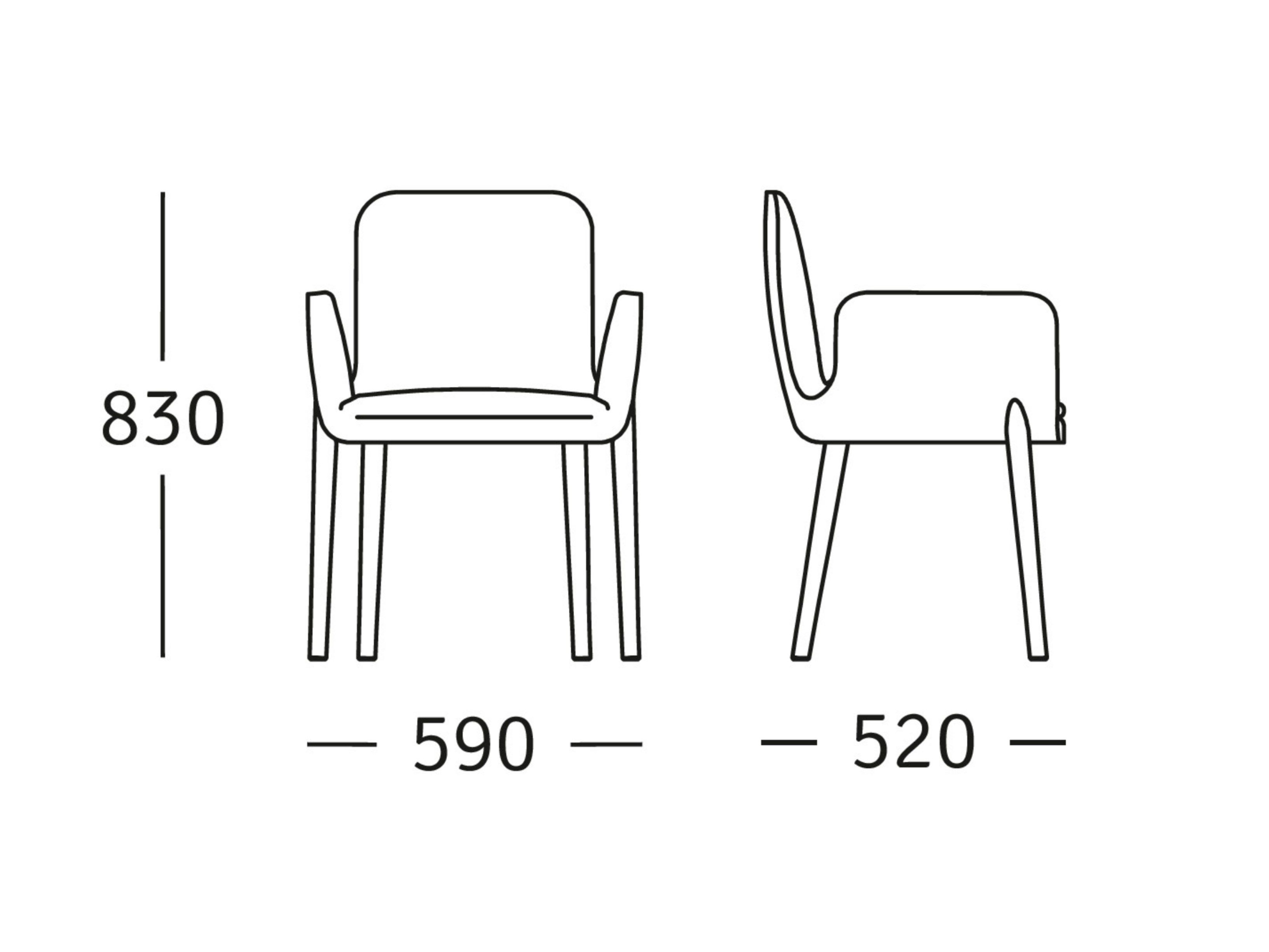 Тканевое кресло с подлокотниками ROSSIN Sofie ARCH-00129171 - Вид №3