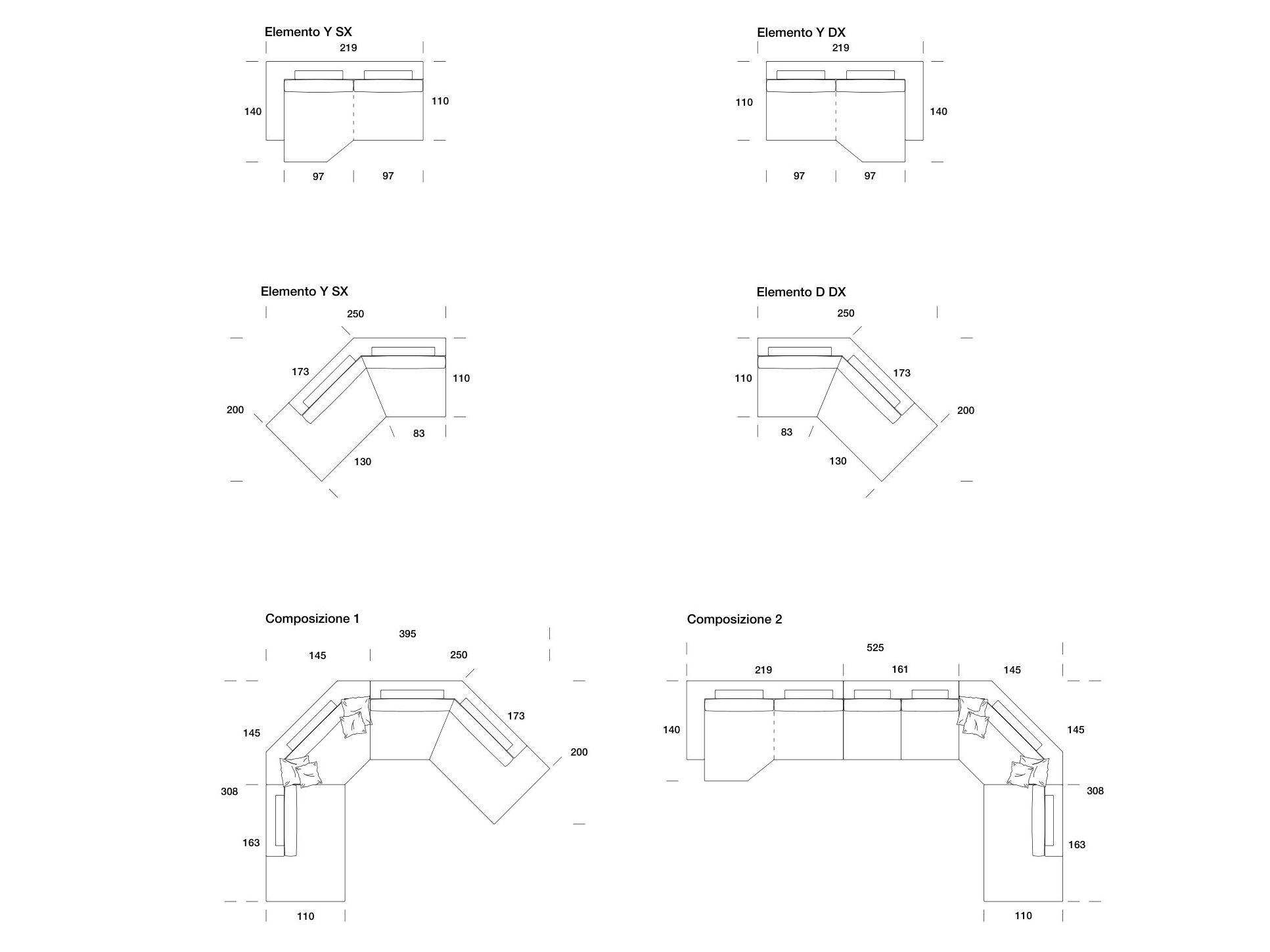 Ткань диван Former In Italia Ermes ARCH-00021168 - Вид №3