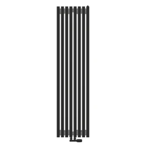 91832758 Радиатор трубчатый Guardo Torre 4D Aura 1700/6.9 6 секций боковое подключение сталь черный матовый STLM-1357881