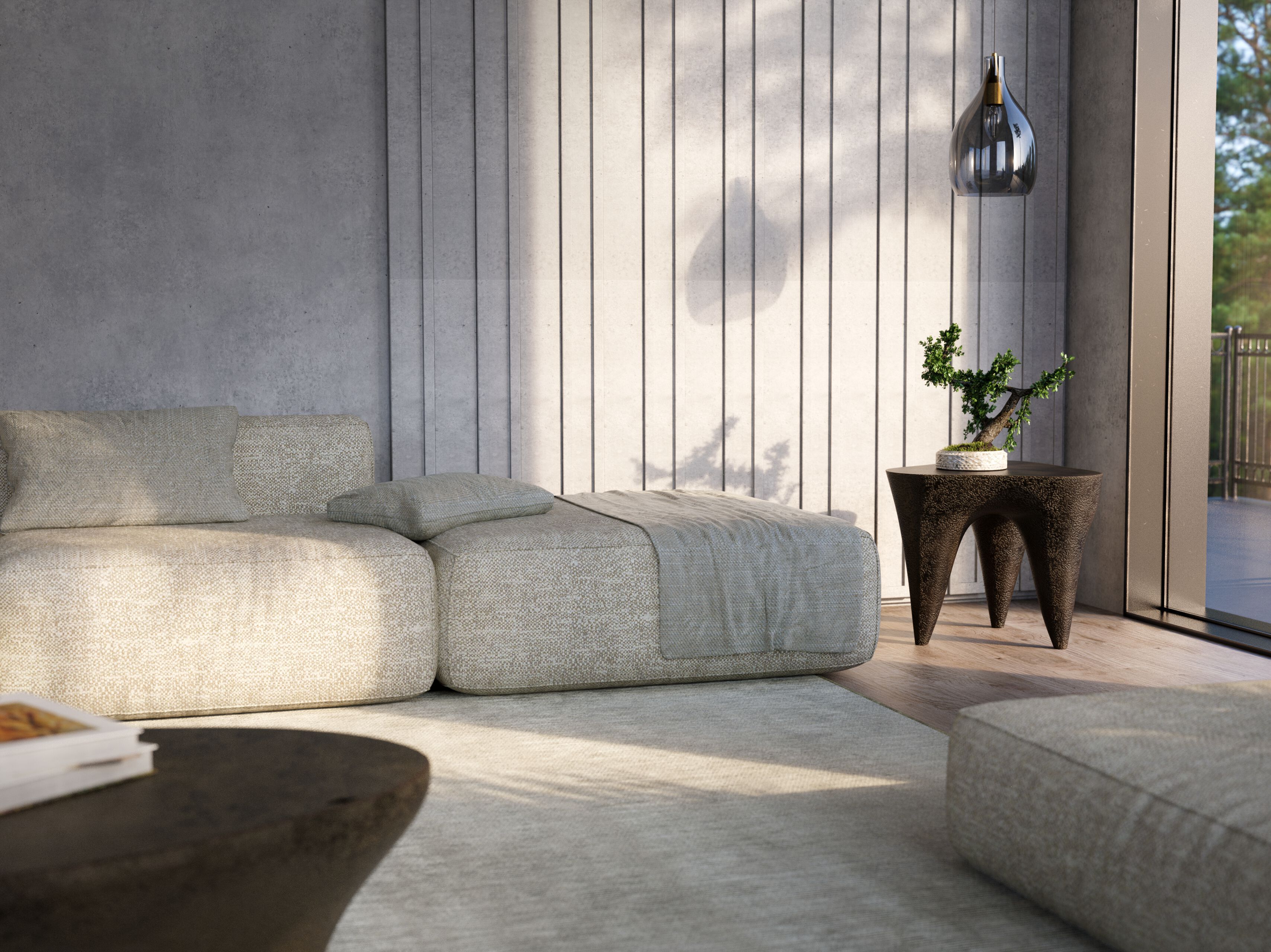 Журнальный столик из стекловолокна GANSK Ivory ARCH-00077528 - Вид №2