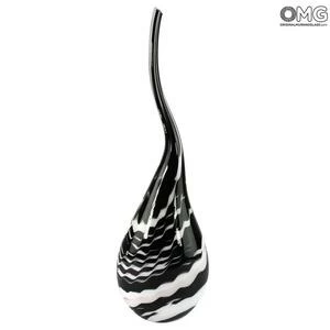 4845 ORIGINALMURANOGLASS Ваза Жёлтый Тюльпан - муранское стекло 20 см