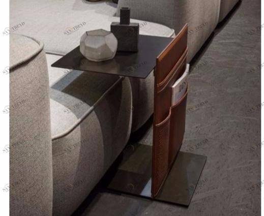 Lema Сервисный столик из окрашенного металла с журнальной стойкой sun-id-1516325