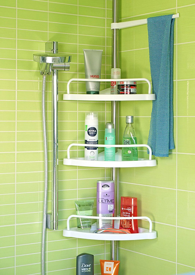 Телескопическая угловая полка в ванную STARDIS  253660 Серебро  - Вид №2