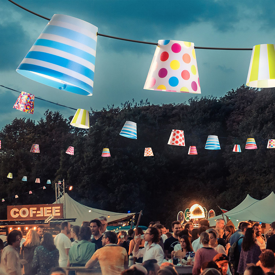 Гирлянда праздничная Рarty Рolonaise, узор Birds of prey Fatboy 100284 - Вид №2