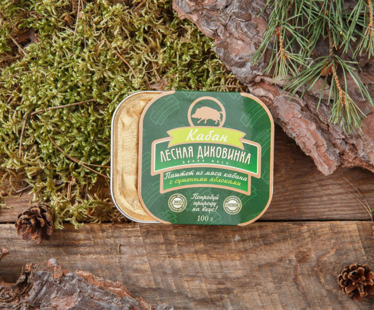 3335 Паштет из мяса кабана с сушеными яблоками (ламистер) Вкусляндия 