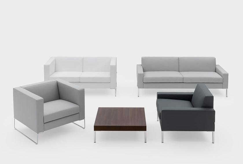 Viganò 3-х местный кожаный диван по контракту Cubiko sun-id-1500733 - Вид №3