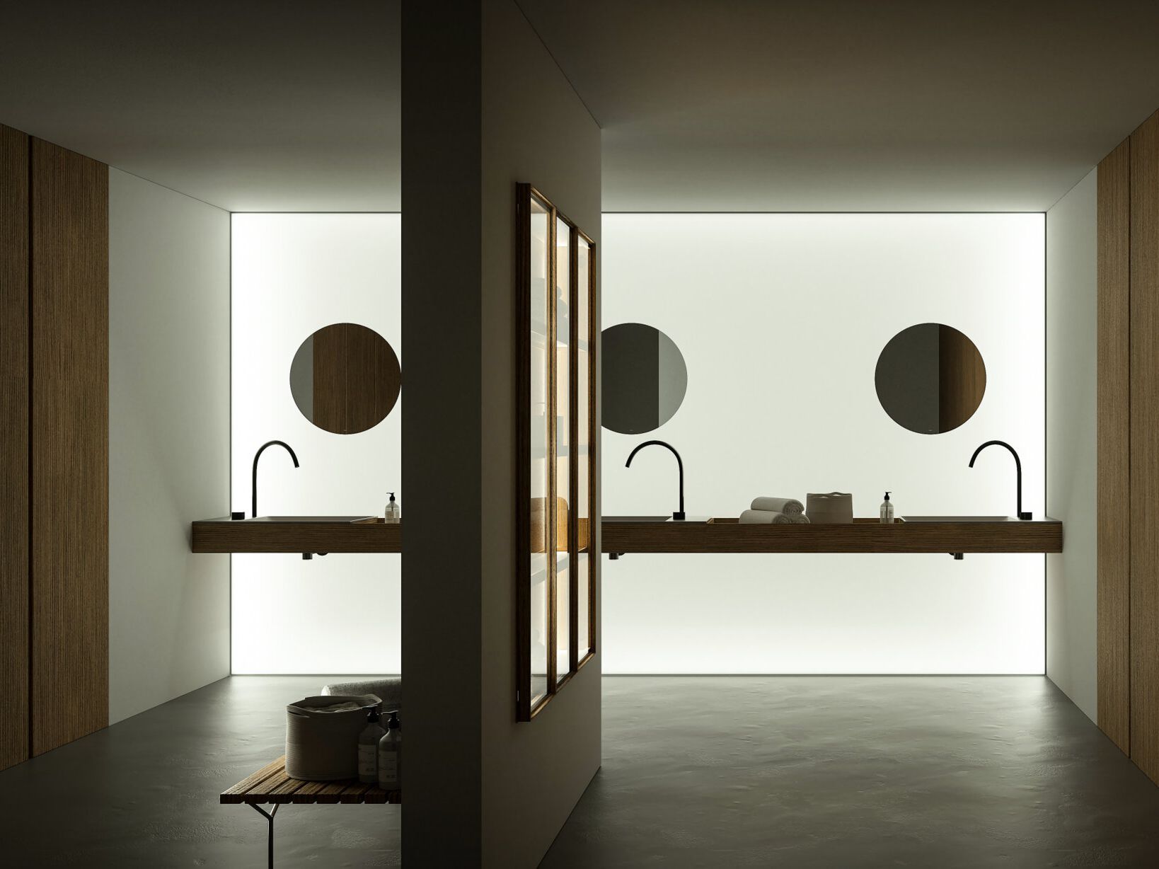 Подвесная двойная консоль для умывальника Falper MA Elements ARCH-00110279 - Вид №1