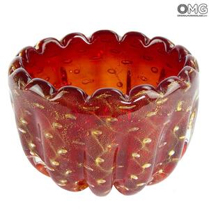 4821 ORIGINALMURANOGLASS Ваза Провенца - соммерсо - муранское стекло OMG 12 см