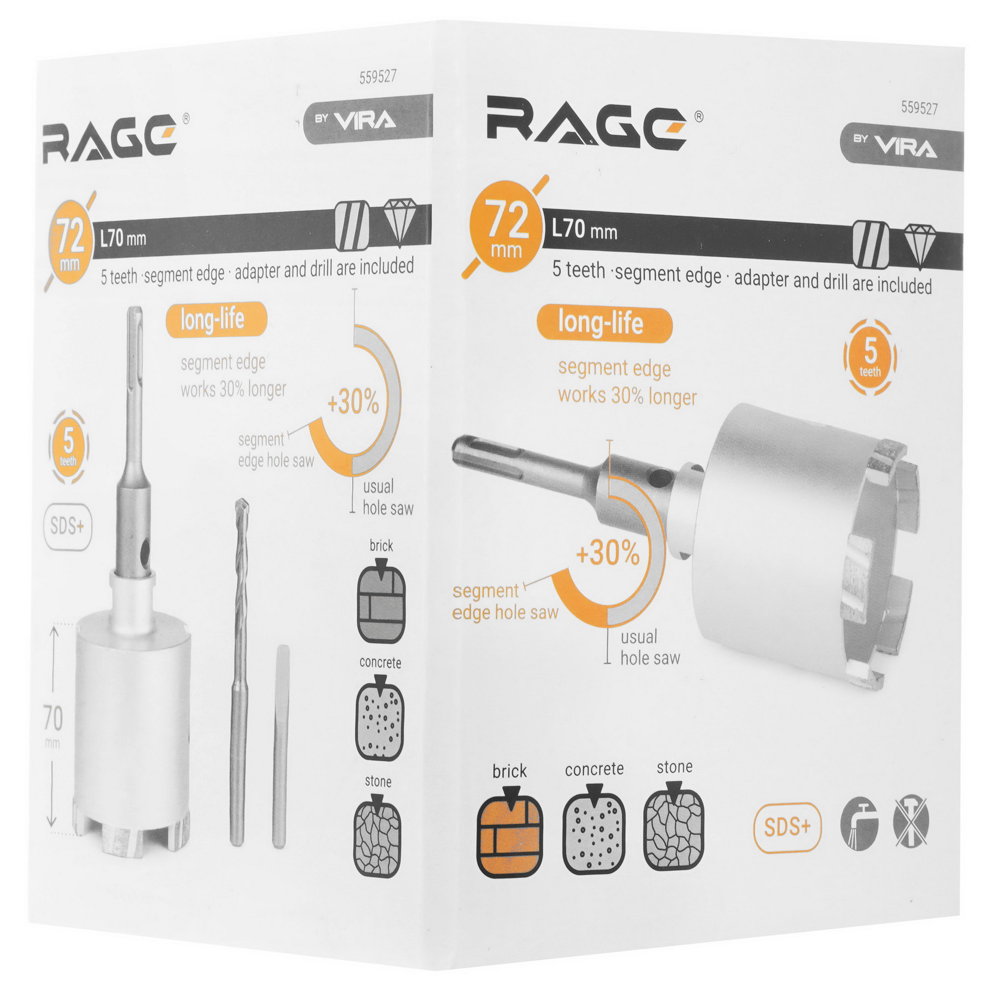 Алмазная коронка RAGE by VIRA 559527 9191400 Vira rage STDN-0022962 - Вид №6