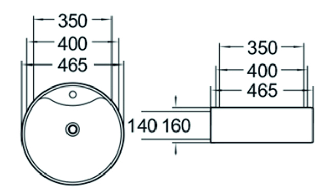 Раковина чаша SL-1070 SANTILINE  - Вид №1