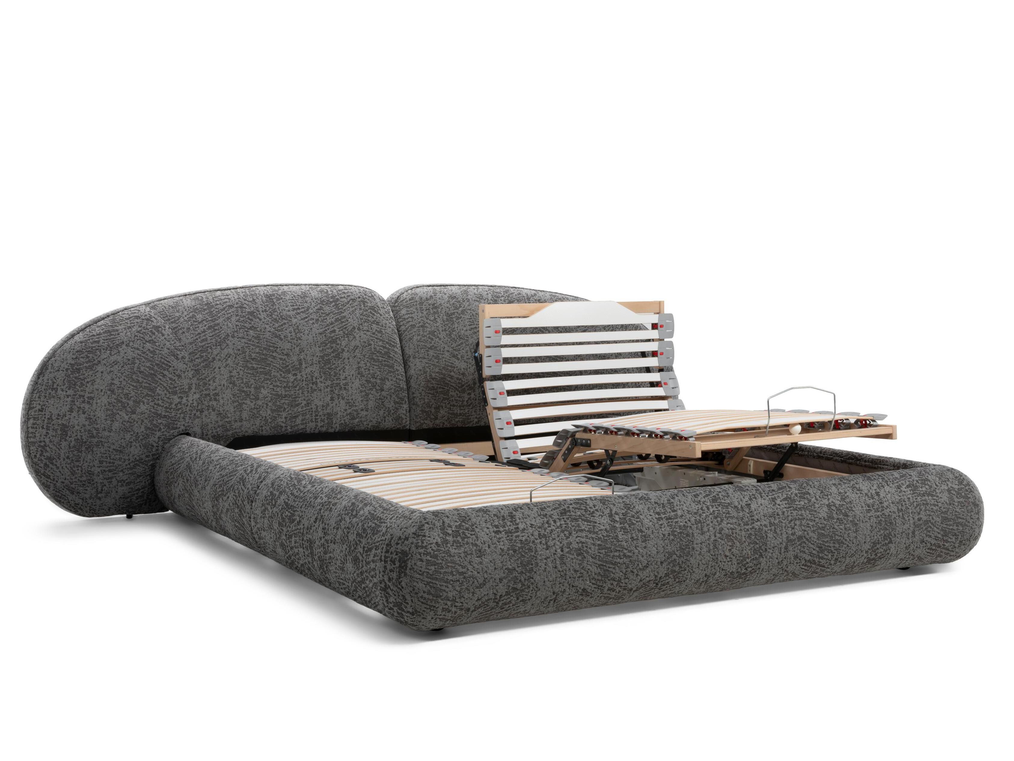 Двуспальная мягкая кровать из ткани Natuzzi Italia память ARCH-00126172 - Вид №2