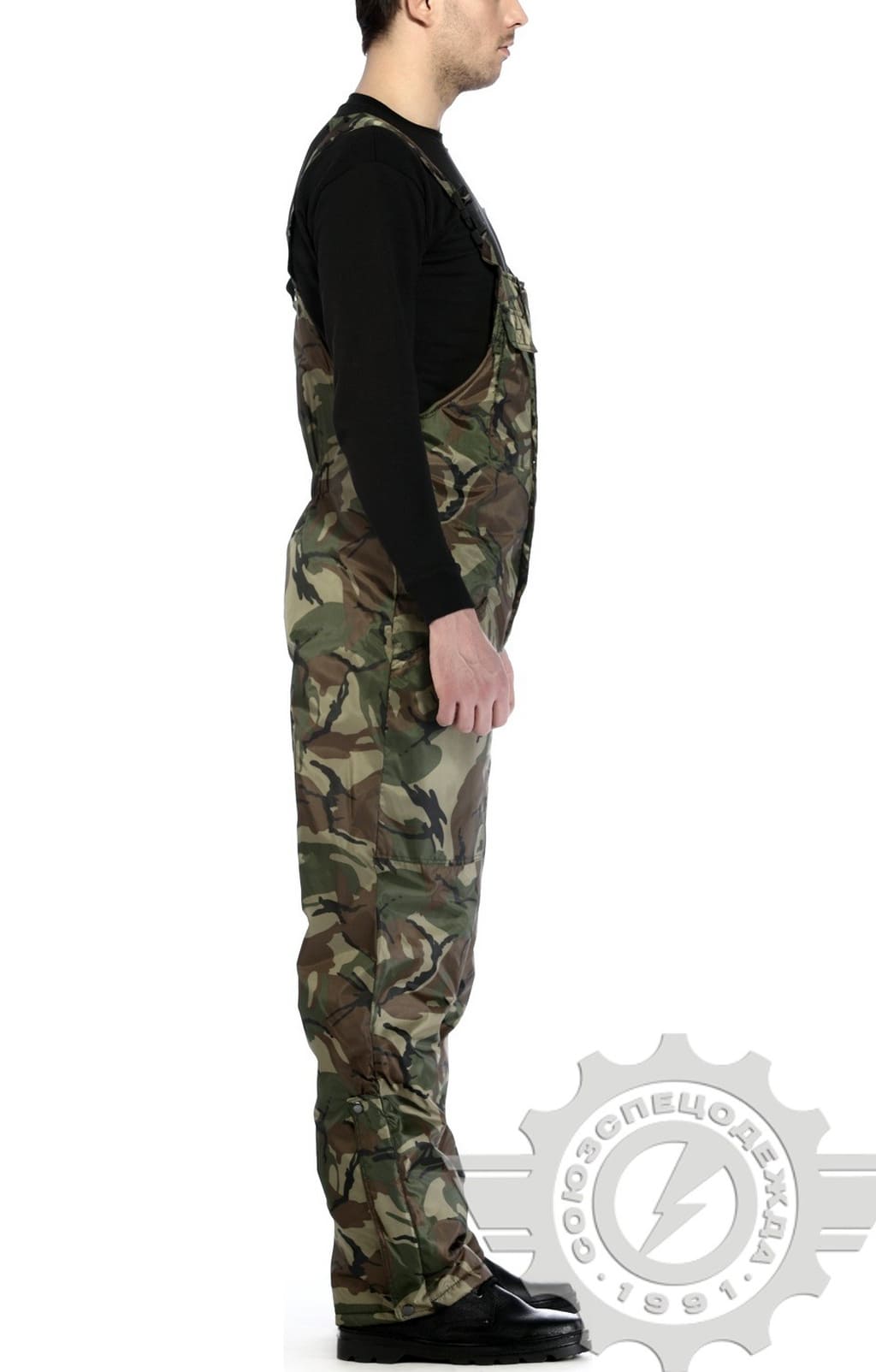 65891 Полукомбинезон "Витязь" зимний зеленый камуфляж  Камуфляжная форма  размер 52-54/182-188 Спецодежда  - Вид №2