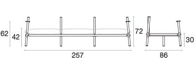 3-местный тканевый садовый диван emu Terramare ARCH-00141753 - Вид №4