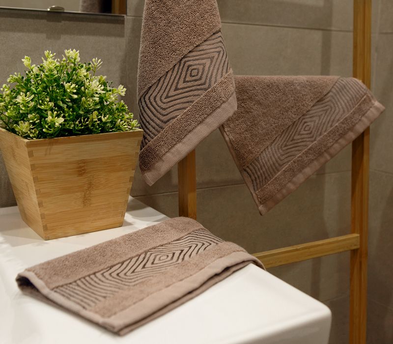 Victoria Stenova 16164 Комплект ручных полотенец MAGNUM кофейный  - Вид №3