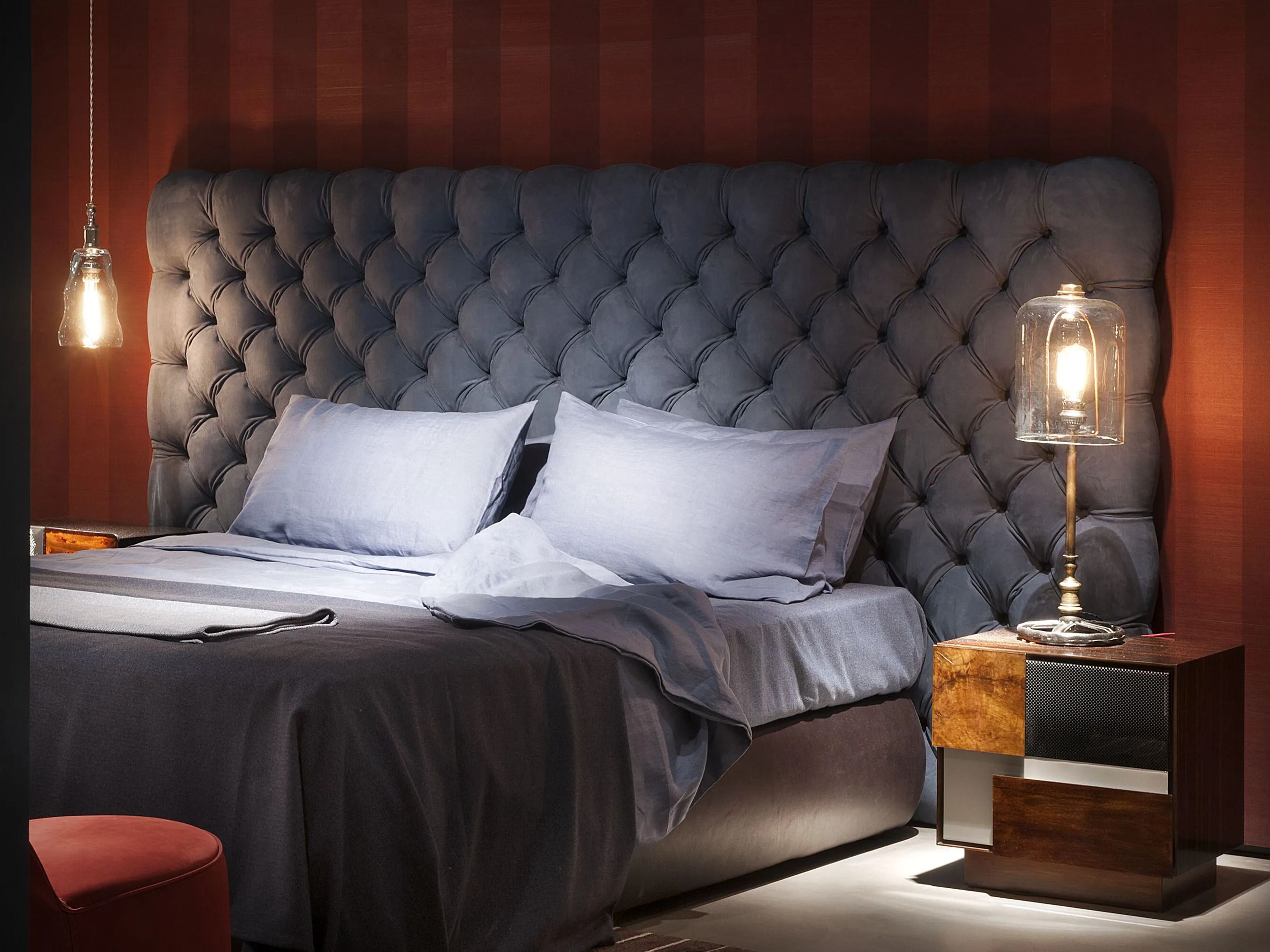 Двуспальная кровать с мягкой спинкой Baxter HEAVEN ARCH-00100755 - Вид №1