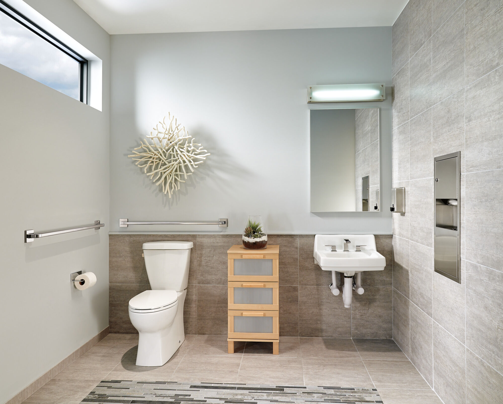 41936-SS 36-дюймовый угловой современный декоративный поручень ADA Delta Faucet Delta Нержавеющая сталь - Вид №2