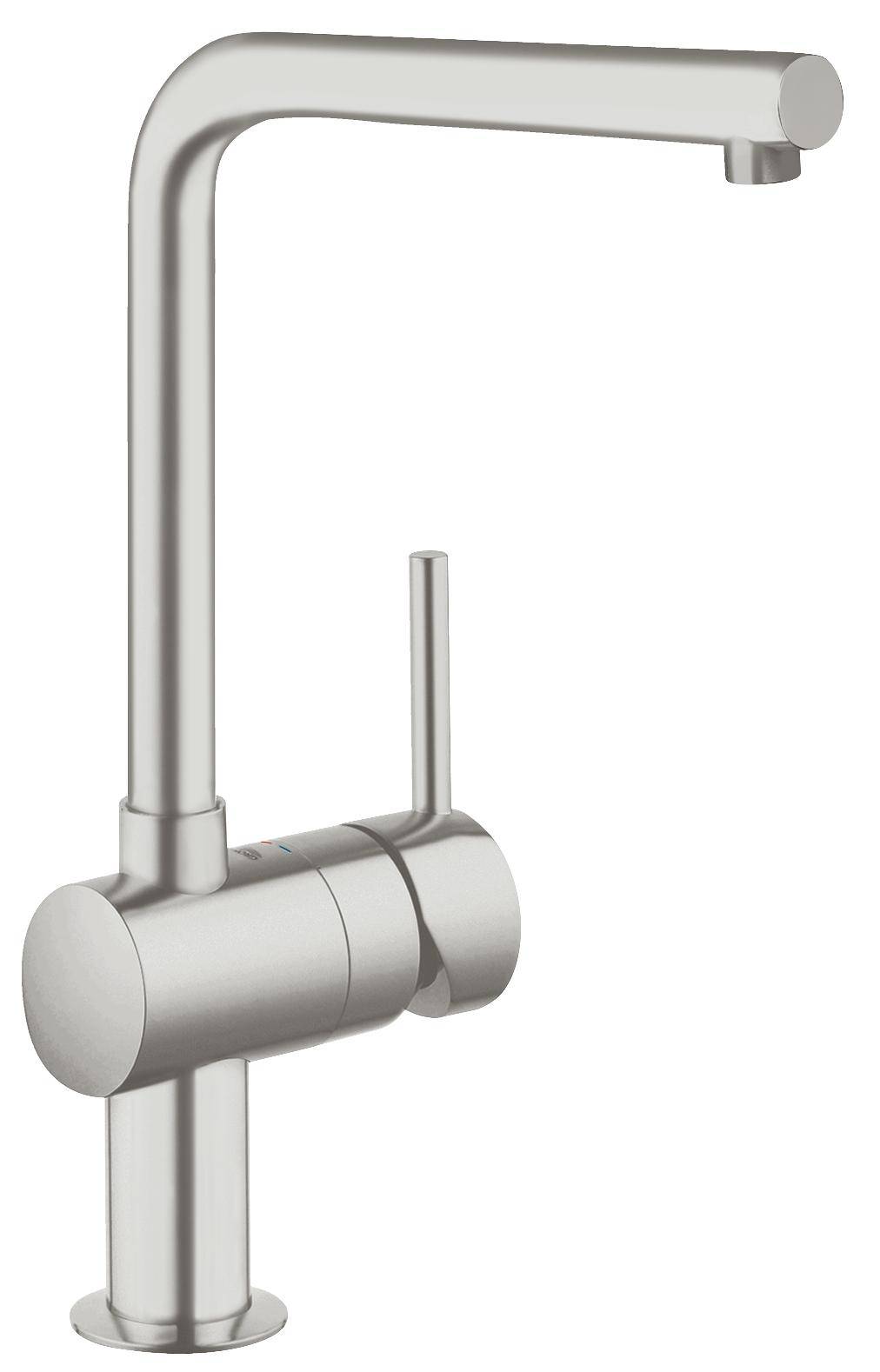 Смеситель для кухни GROHE Minta с L-изливом, суперсталь (31375DC0)