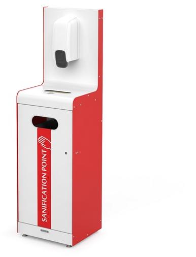 Metalco Дозатор дезинфицирующего средства для рук со стальной корзиной Sanification point sun-id-1407702 - Вид №4