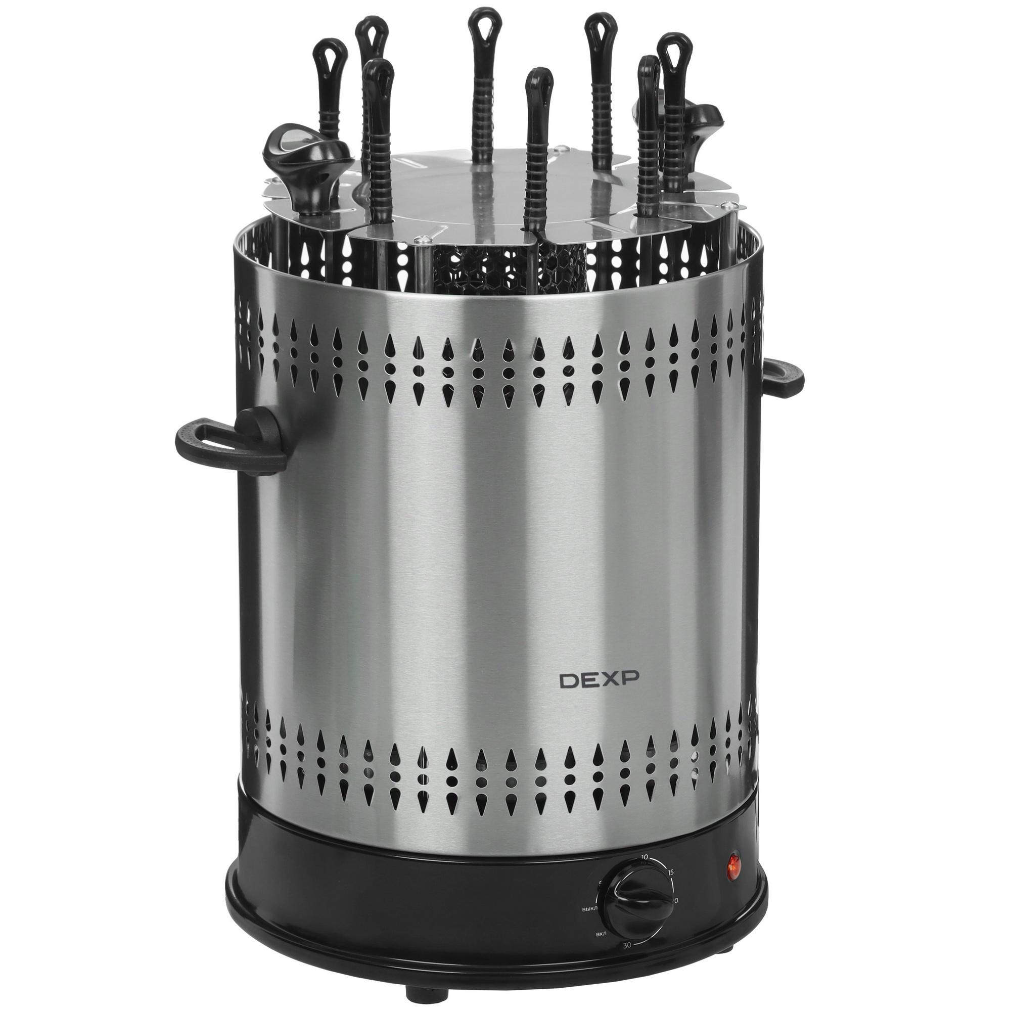 5416621 Электрошашлычница DEXP KBM-1400 серебристый STDN-0065952 - Вид №5