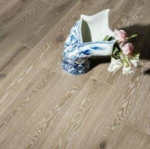 Массивная доска Coswick Вековые традиции Серый Кашемир Дуб Рустик (Гладкая) 300…1845х127 мм.