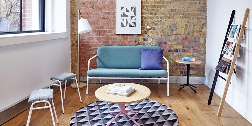 Deadgood Штабелируемый низкий пуфик из ткани Working girl Wg1s - Вид №3