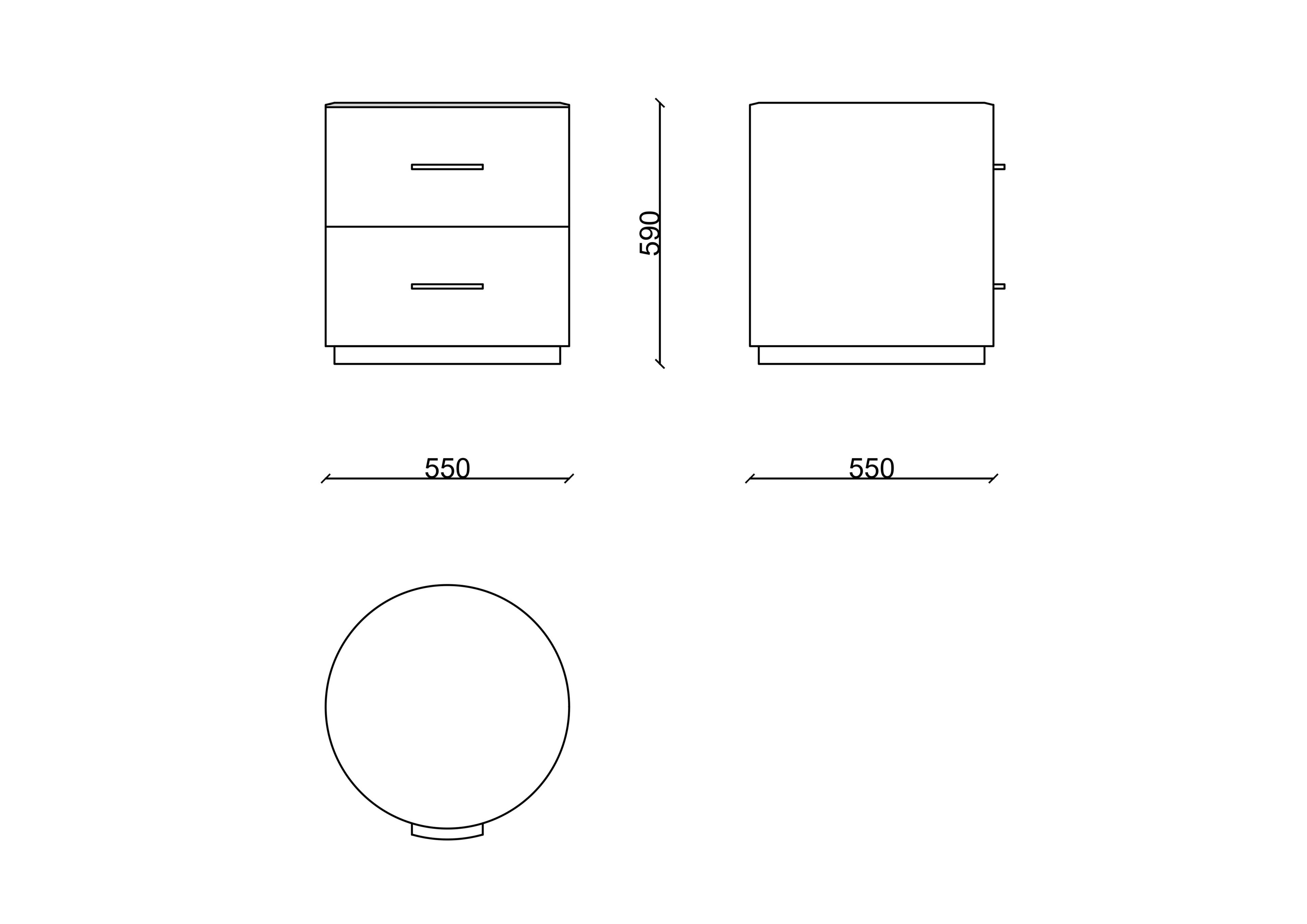 Деревянная круглая тумбочка RIVATELIER Новый Орлеан ARCH-00116061 - Вид №3