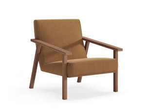 Бархатное кресло с подлокотниками