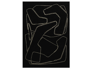 Прямоугольный ковер из бамбукового шелка и шерсти