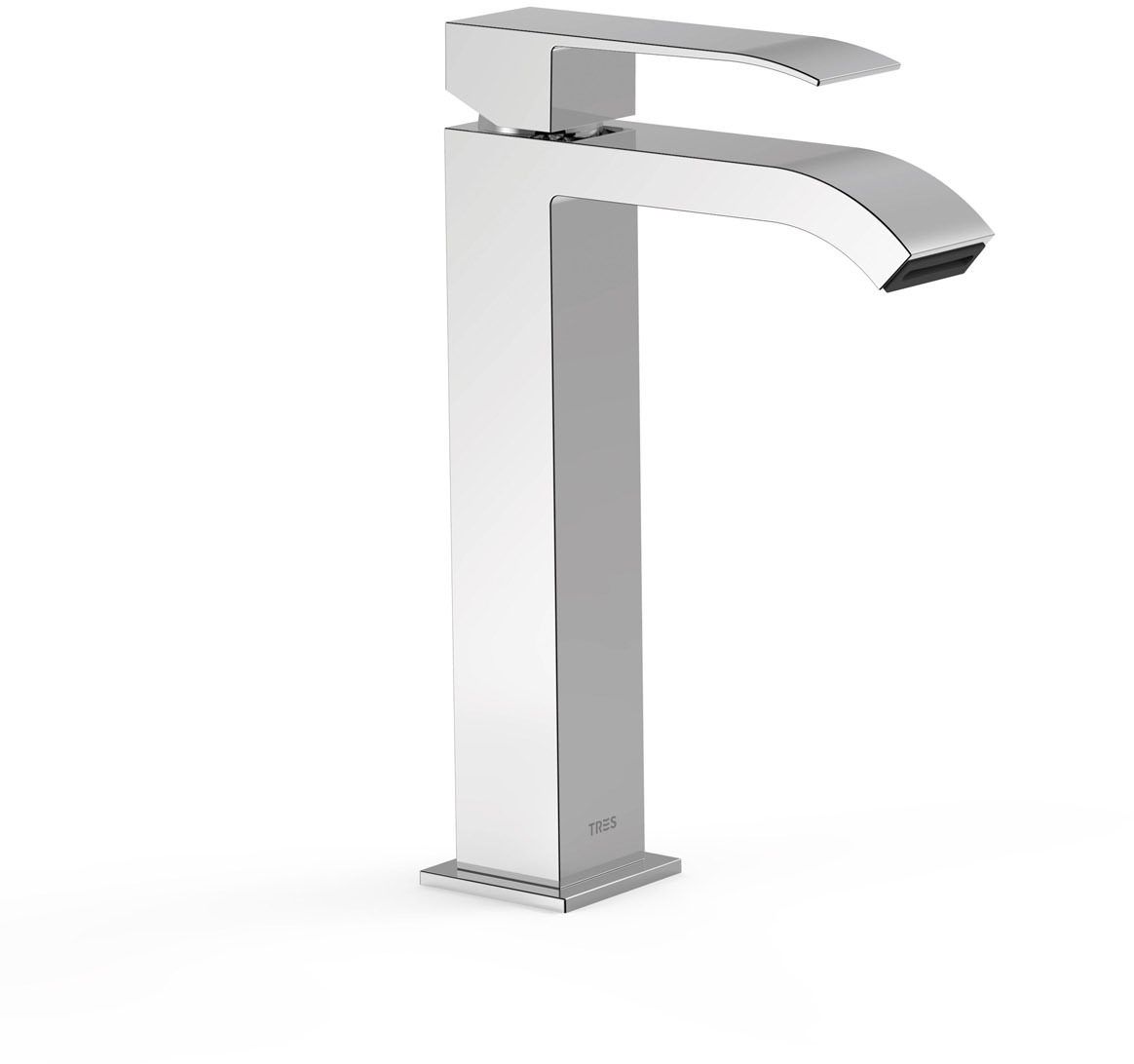 Смеситель для умывальника CUADRO High с одной ручкой-00661001 TRES