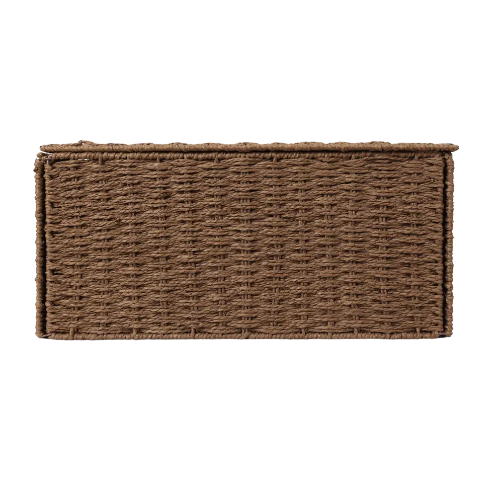 Корзина с крышкой Konsensa 18x15x30 см бумага цвет коричневый 89439447 STLM-2079603  - Вид №2