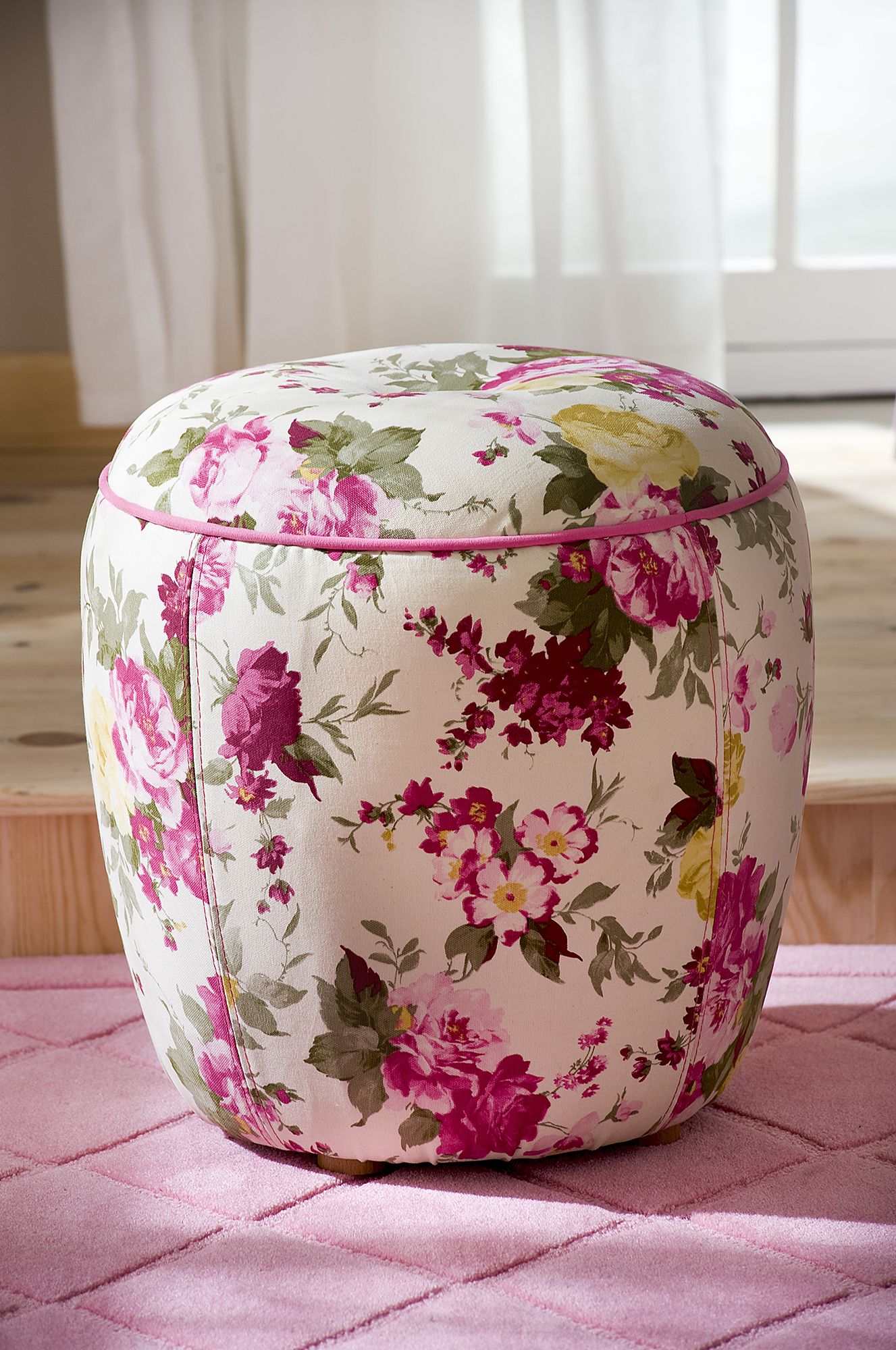 Пуфик круглый розовый Summer CILEK FLORA 00-3832535 Розовый Santreyd - Вид №3