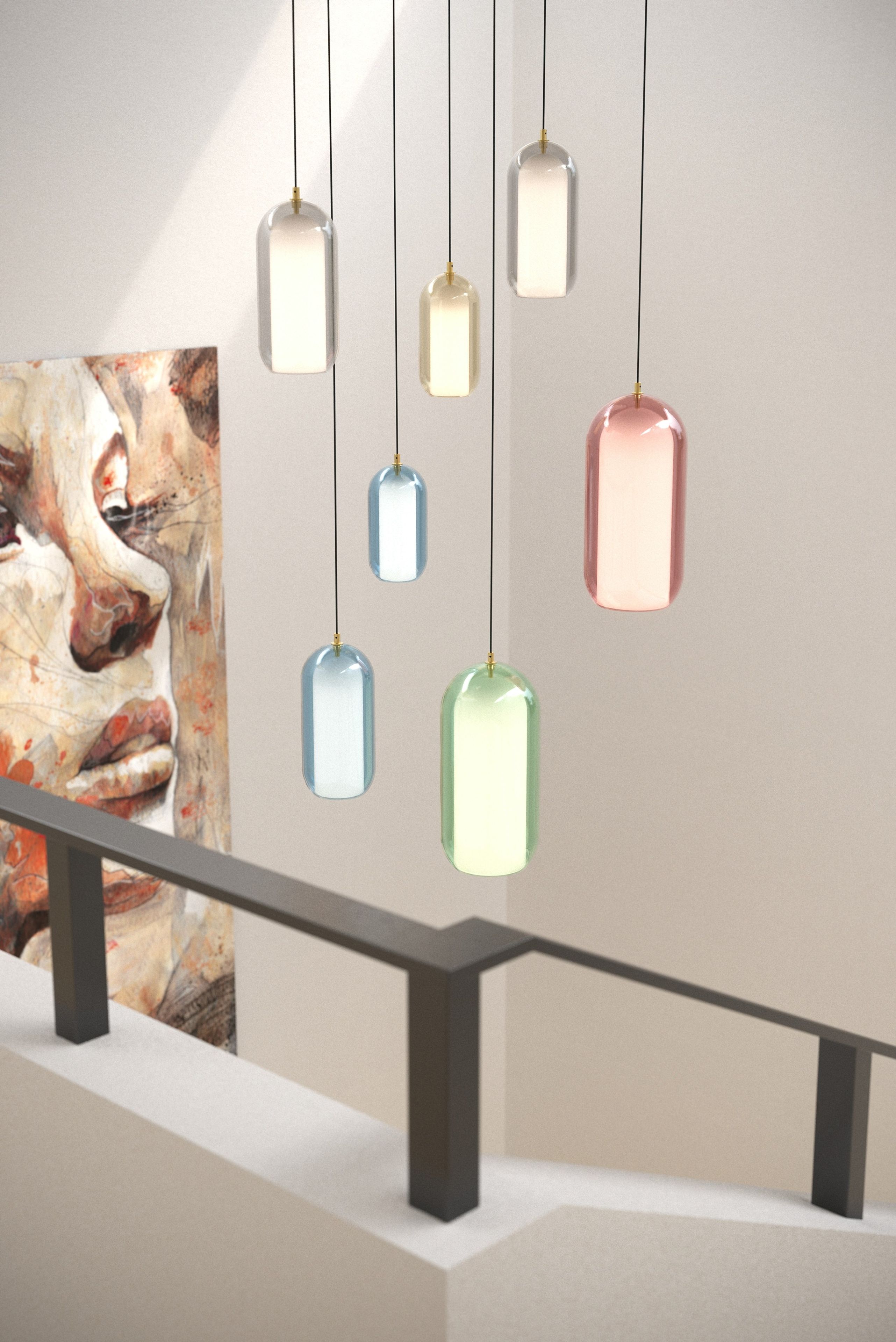 Подвесной светильник из дутого стекла Cangini & Tucci Aeron ARCH-00086105 - Вид №1