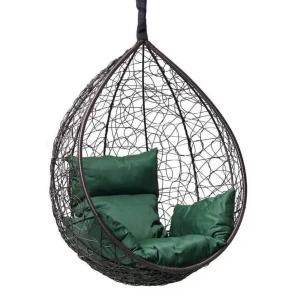 91930856 Кресло подвесное Laura outdoor Sevilla 1-но местное до 130 кг цвет коричневый и зеленый STLM-1538399