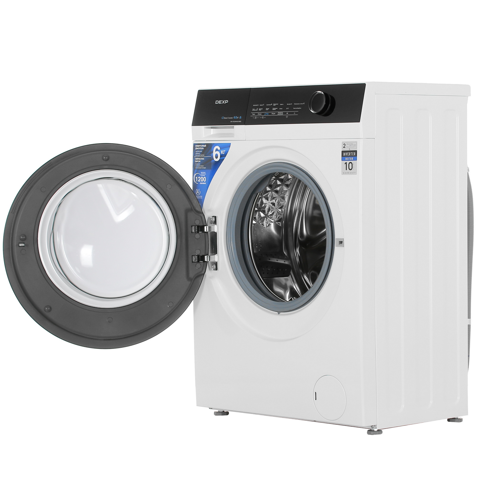 5445077 Стиральная машина DEXP WM-F612MKHE/WBSI белый STDN-0101165 - Вид №6