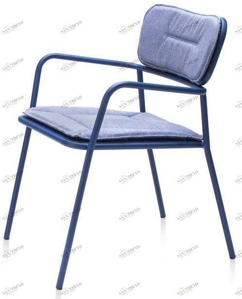 Garda Furniture Штабелируемый металлический садовый стул со встроенной подушкой Totem Gt01be