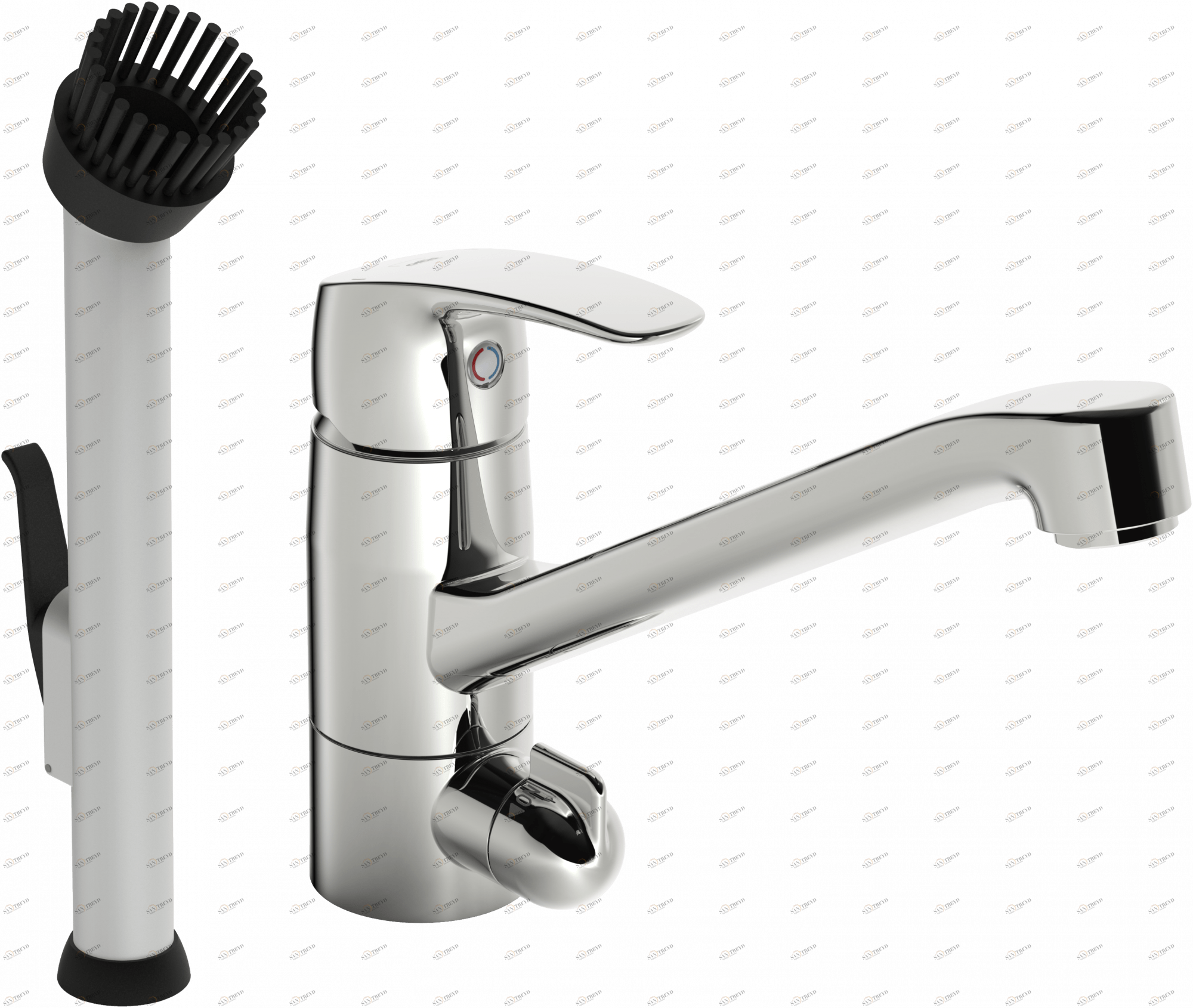 Oras 1027S Смеситель с краном для стиральной машины 1027S Safira Хром 