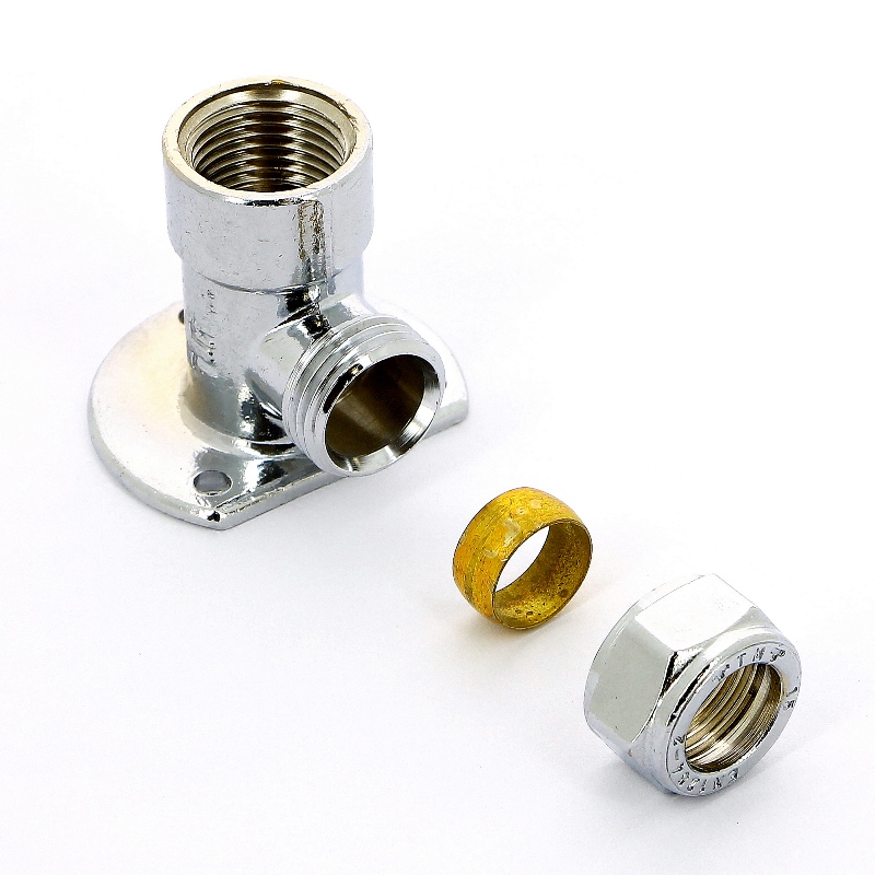 Водорозетка обжим-В хромированная TIEMME 15х1/2" 1130074 - Вид №4