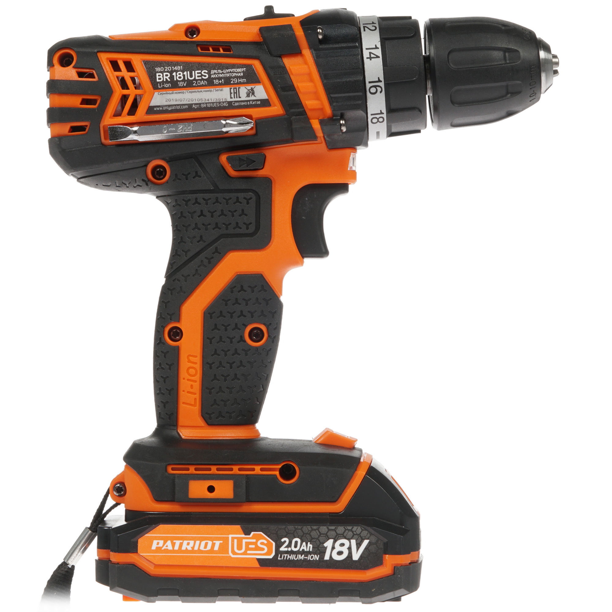 Дрель-шуруповерт Patriot BR 181UES UES 21Vmax 8157131 STDN-0077524 - Вид №1