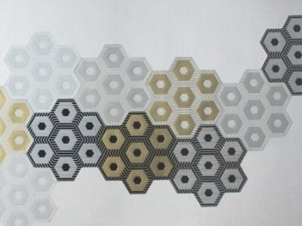 BEAUREGARD Узорчатая бумажная наклейка на стену Domino sun-id-1432249 - Вид №1