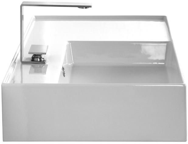 5114 Подвесная раковина настенная овальная Scarabeo Ceramiche Teorema 2.0 белая - Вид №4