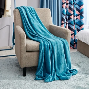 Плед Alia 150x200 см велсофт цвет сине-зеленый