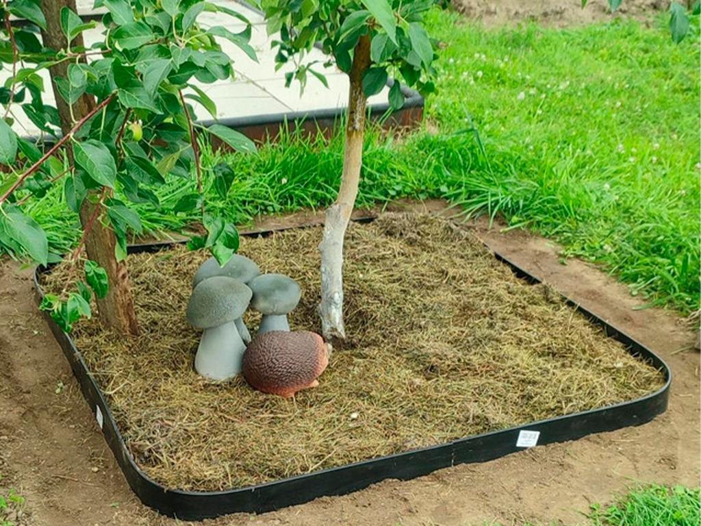 Пластиковый бордюр 45 мм, длина 1 м ГеоПластБорд GPBST-45 - Вид №22