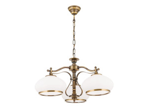 Опаловая стеклянная люстра