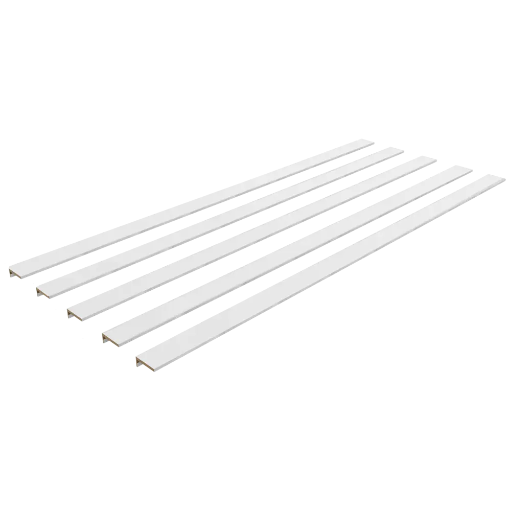 Комплект наличников телескопических Богема 2150x70x8 мм Hardflex цвет белый 5 шт PORTIKA STLM-2025424 - Вид №1