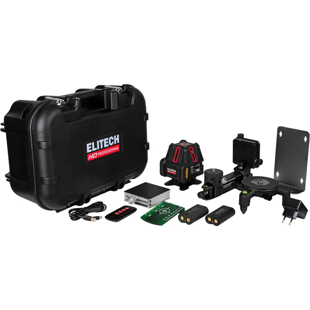 Нивелир лазерный Elitech HD LN 8D зеленый луч, 20 м STLM-2041586 - Вид №1