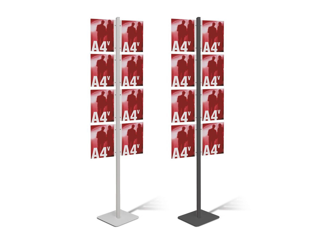 Двухсторонняя алюминиевая напольная витрина для брошюр STUDIO T InUno ARCH-00099707 - Вид №14