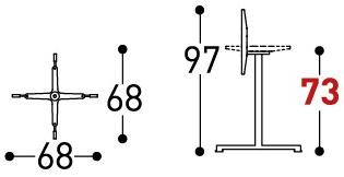 Varaschin Основание складного стола из стали Summer set 147br - Вид №3