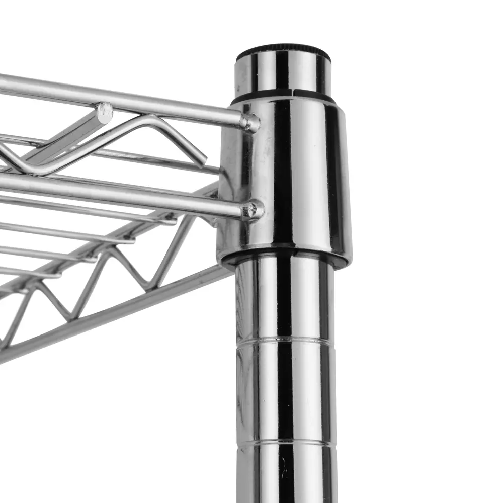 Стеллаж сетчатый KONSENSA 60x35x90 см цвет хром STLM-2000330 - Вид №3