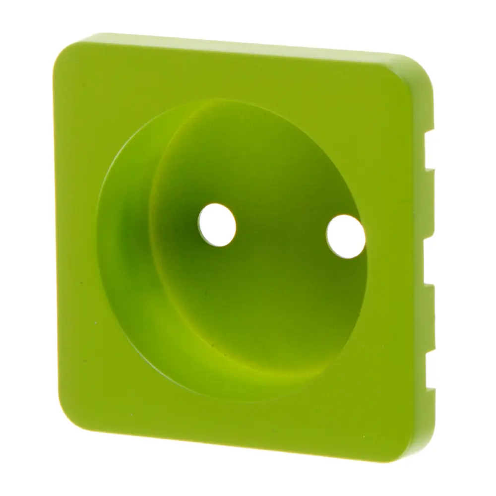Накладка для розетки без заземления Lexman Cosy, цвет зелёный STLM-2090244 - Вид №1